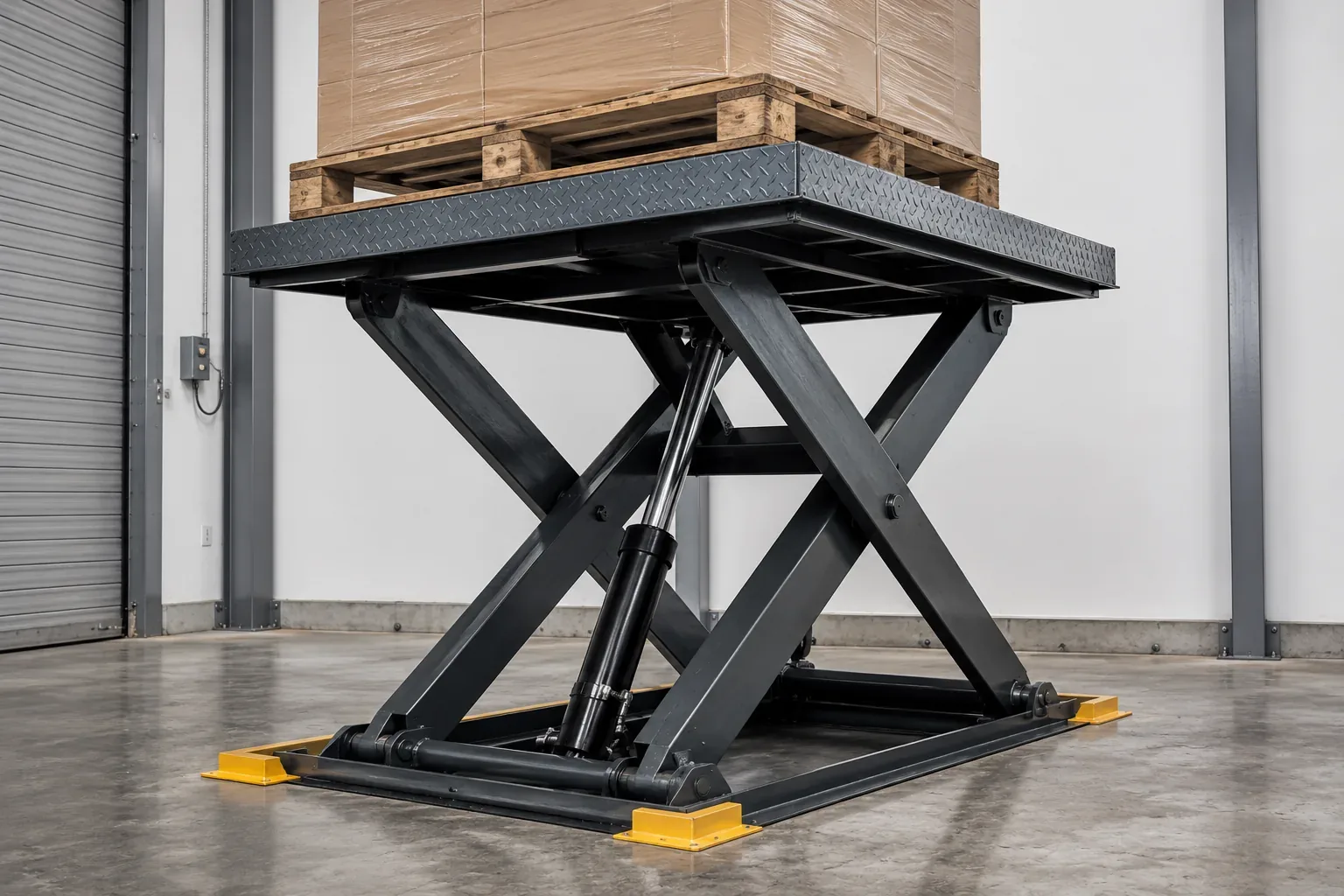 Hydraulic scissor lift platform