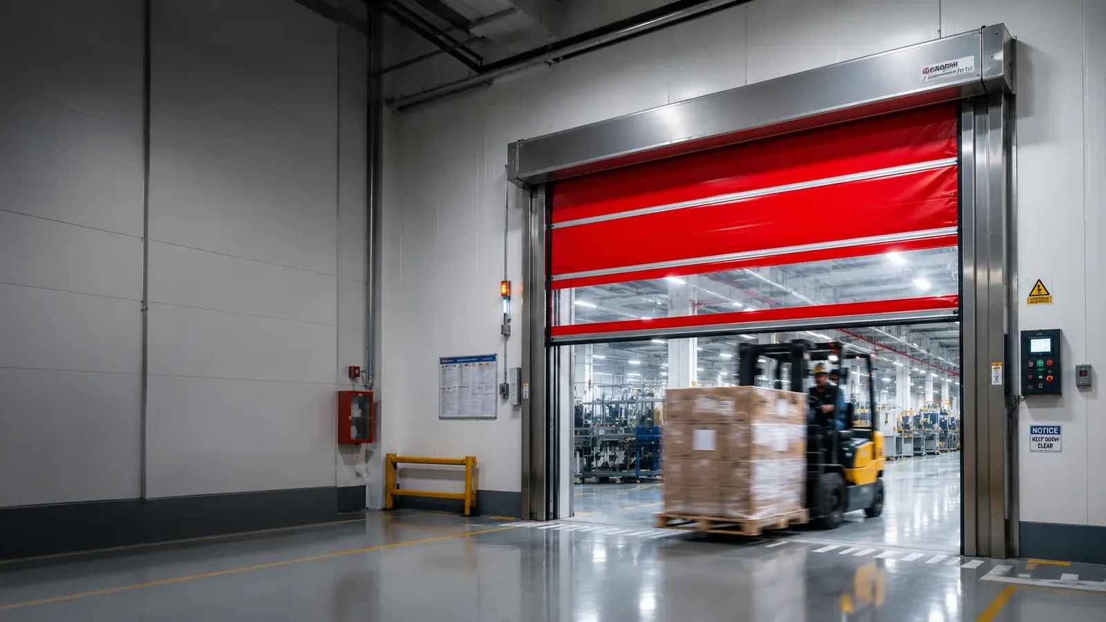 High-speed rapid doors supplied to the Nihon Parkerizing plant at Neemrana
